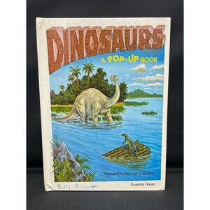 Vintage Random House Pop-Up Book Dinosaurs 1977 Nonfiction for Kids